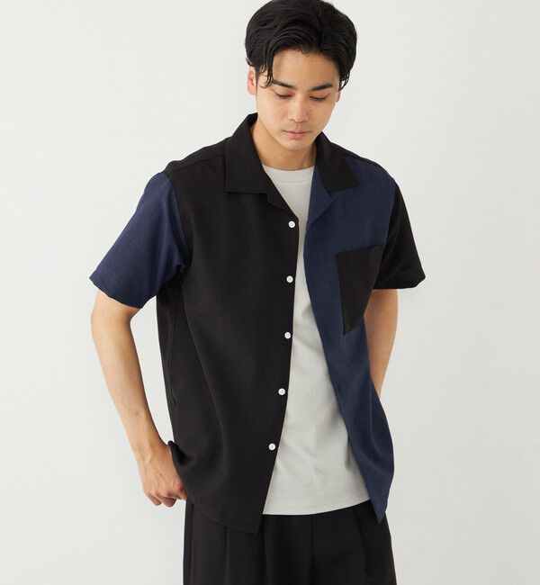 SHIPS Colors 「SHIPS Colors:〈洗濯機可能〉ポリトロ オープンカラー シャツ」|シャツ・ブラウス|