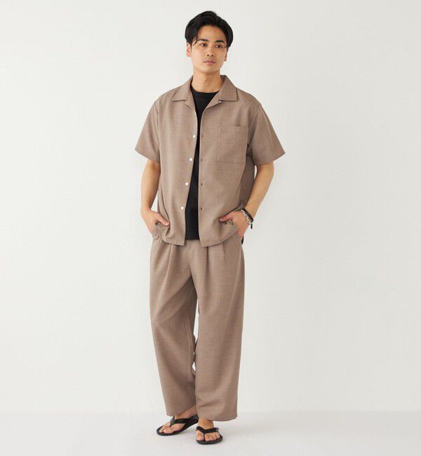 SHIPS Colors 「SHIPS Colors:〈洗濯機可能〉ポリトロ オープンカラー シャツ」|シャツ・ブラウス|