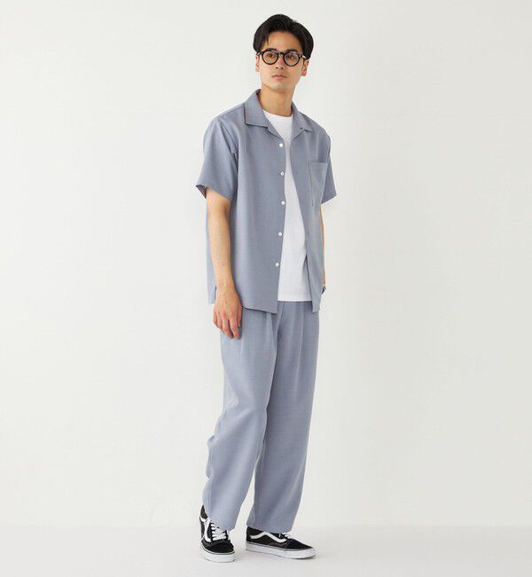 SHIPS Colors 「SHIPS Colors:〈洗濯機可能〉ポリトロ オープンカラー シャツ」|シャツ・ブラウス|