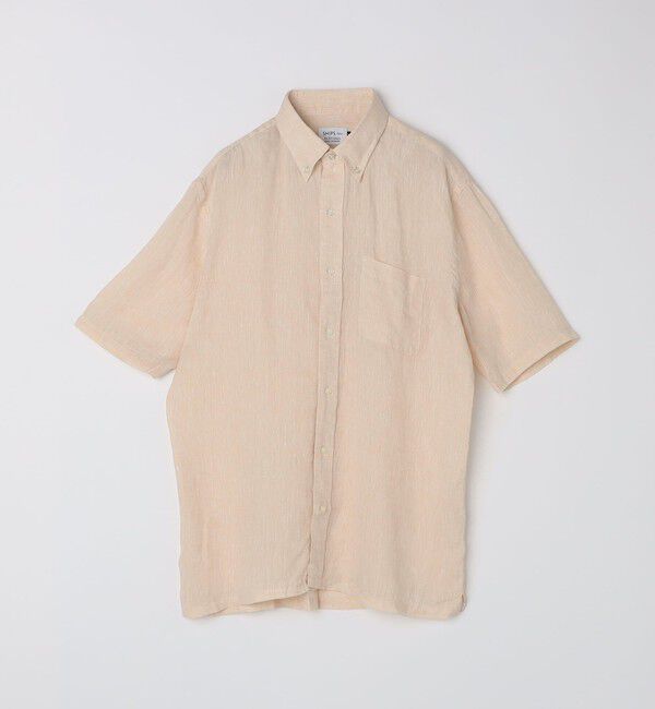 SHIPS Colors 「SHIPS Colors:リネン ボタンダウン ショートスリーブ シャツ」|シャツ・ブラウス|