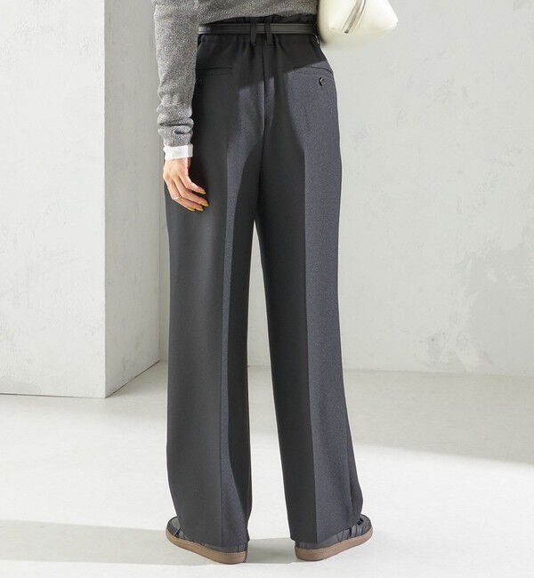 SHIPS for women「〈手洗い可能〉TUMUGITO(R) シャーク ツイード タック パンツ」|その他|