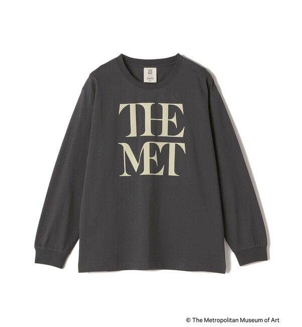 SHIPS Colors 「SHIPS Colors:The Met コラボ フロッキー ロゴ Tシャツ 2」|Tシャツ・カットソー|ダークグレー