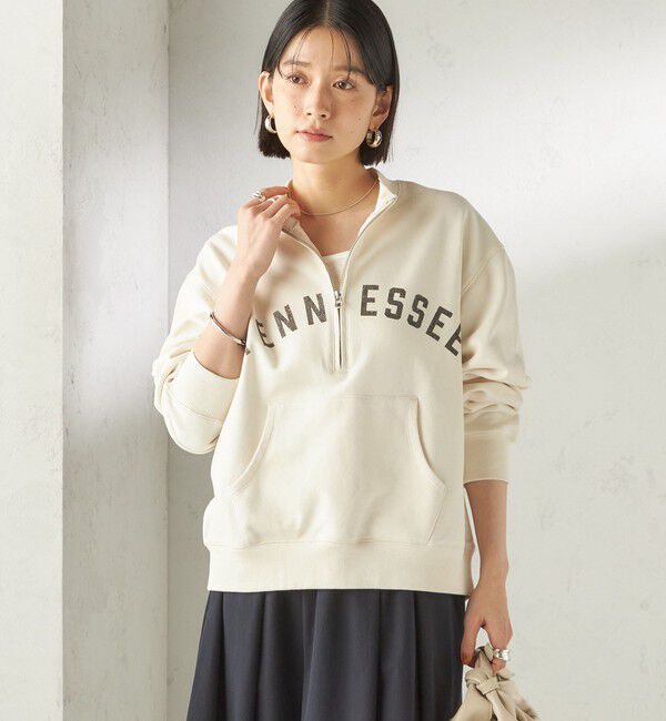 SHIPS for women「《予約》【SHIPS別注】TENNESSEE:〈洗濯機可能〉ハーフ ジップ スウェット」|スウェット・ジャージ|