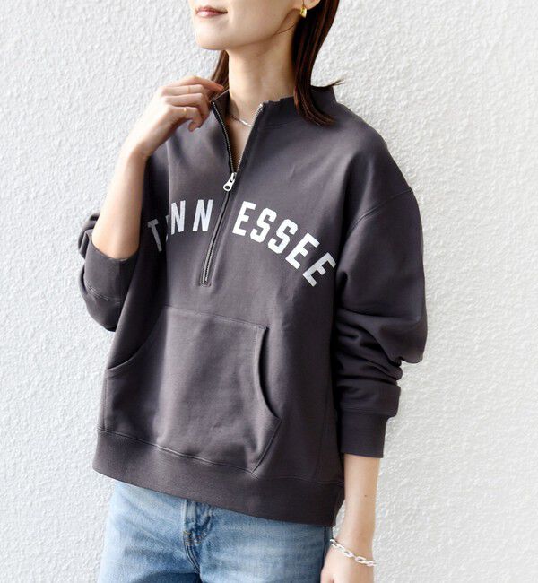 SHIPS for women「《予約》【SHIPS別注】TENNESSEE:〈洗濯機可能〉ハーフ ジップ スウェット」|スウェット・ジャージ|