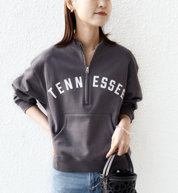 SHIPS for women「《予約》【SHIPS別注】TENNESSEE:〈洗濯機可能〉ハーフ ジップ スウェット」|スウェット・ジャージ|