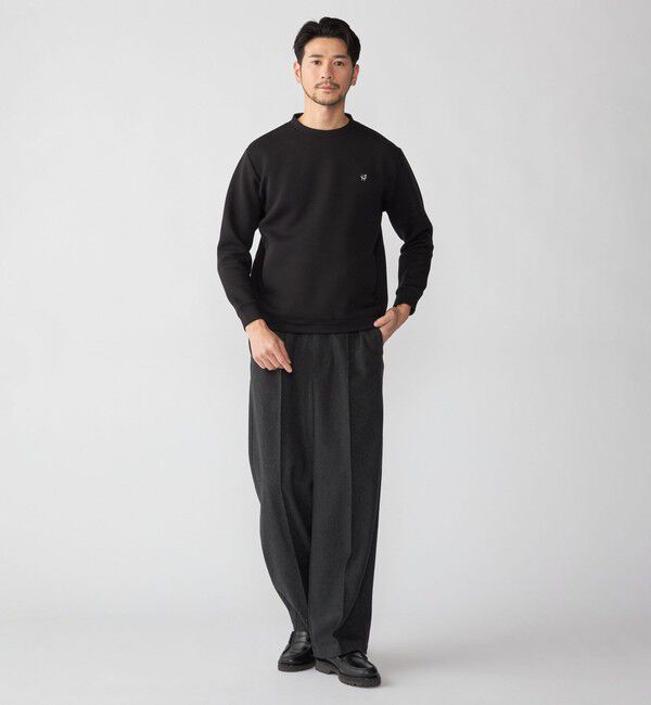 SHIPS「【WEB限定】SHIPS: コットンポリ ダブルニット トレーナー (セットアップ対応)」|スウェット・ジャージ|