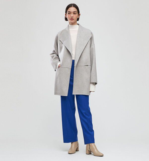 DESPRES ダブルフェイスメルトンビーバー ワイドカラーコート ダブルフェイスメルトンビーバー ワイドカラーコート（DES PRES