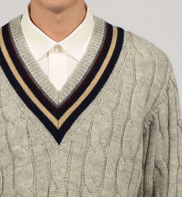 TOMORROWLAND MENS「【別注】TOMORROWLAND PILGRIM ウール クリケットセーター」|ニット・セーター|