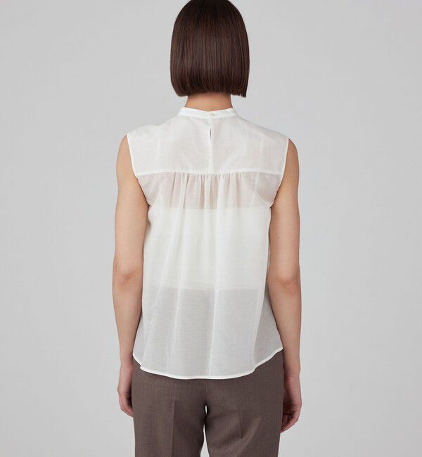 TOMORROWLAND collection「チュールフラワー ノースリーブブラウス」|シャツ・ブラウス|