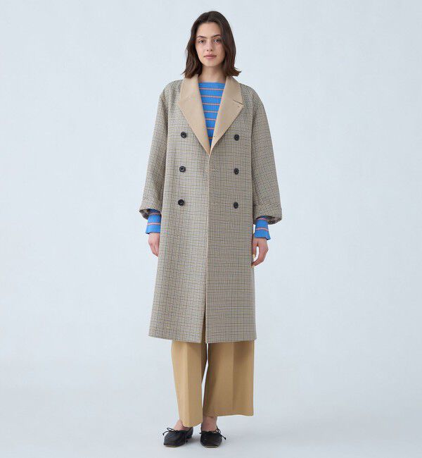 コットンリバーチェック ダブルブレストコート（MACPHEE）｜ルミネの