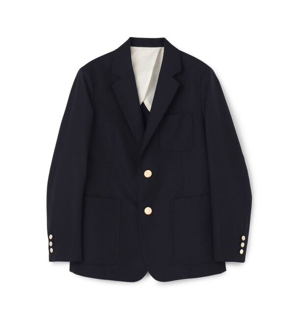 BACCA「ウールシルク テーラードジャケット」|テーラードジャケット|69 ネイビー