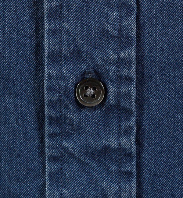 TOMORROWLAND MENS「コットンインディゴ セミワイドカラーシャツ」|シャツ・ブラウス|