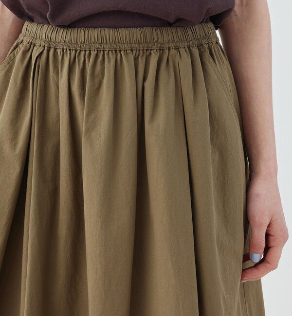 GALERIE VIE「コットンツイル ギャザーロングスカート」|スカート|