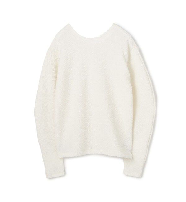 MACPHEE「ブライトジャカード ボリュームスリーブプルオーバー」|Tシャツ・カットソー|11 ホワイト