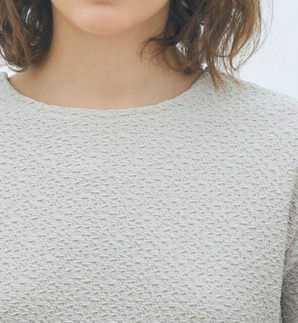 MACPHEE「ブライトジャカード ボリュームスリーブプルオーバー」|Tシャツ・カットソー|