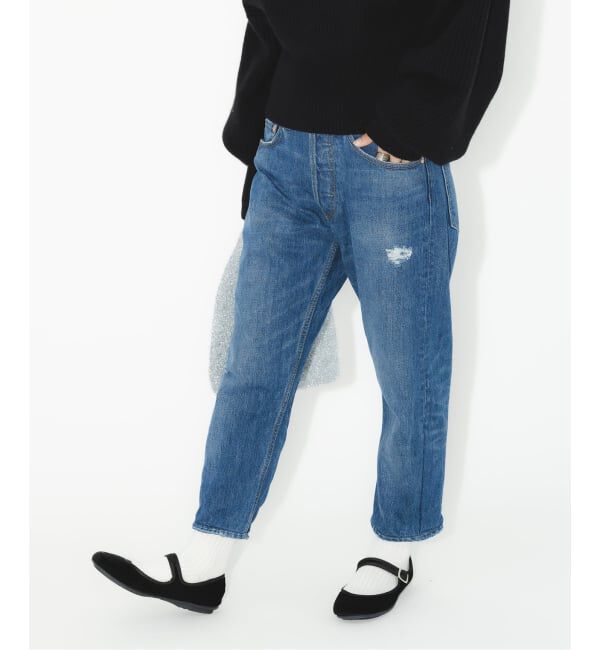 「テーパード5ポケットデニムパンツ」|デニム|