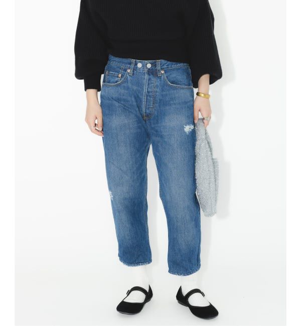  「テーパード5ポケットデニムパンツ」|デニム|