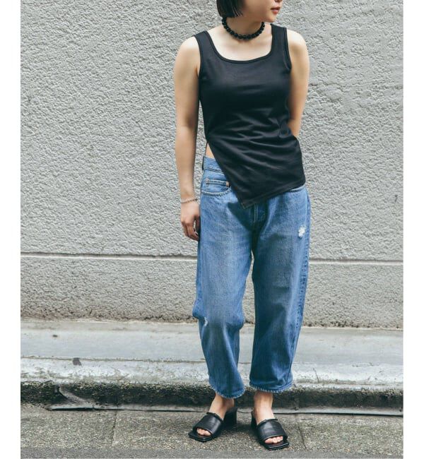  「テーパード5ポケットデニムパンツ」|デニム|