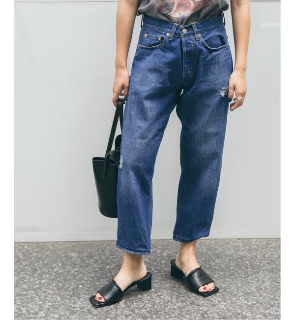  「テーパード5ポケットデニムパンツ」|デニム|