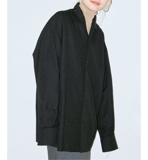  「TWEED シャツ」|シャツ・ブラウス|ブラック