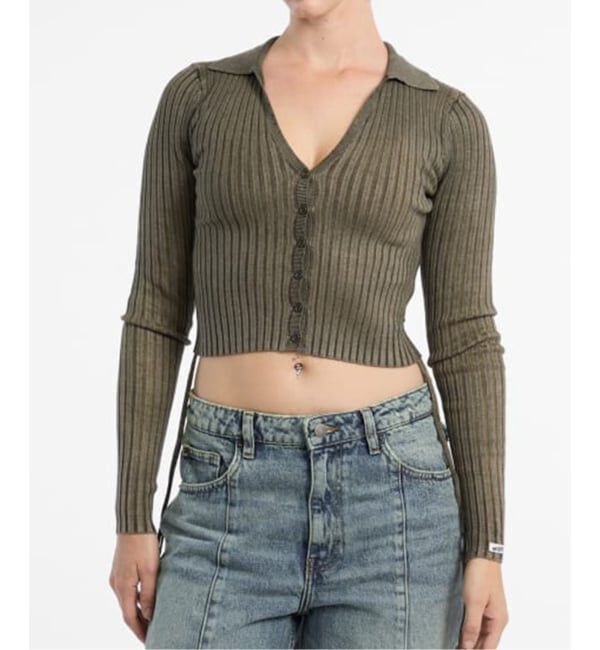 JOINT WORKS「GUESS/ゲス GO SHIRRED TIE CARDIGAN」|カーディガン|