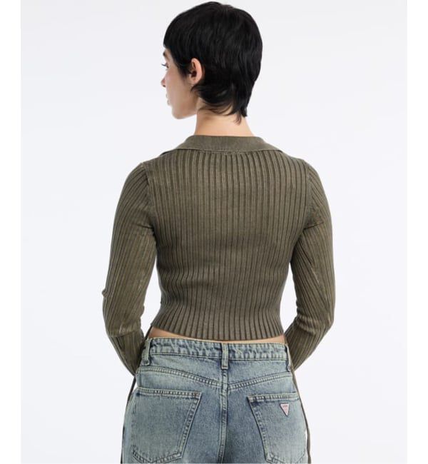 JOINT WORKS「GUESS/ゲス GO SHIRRED TIE CARDIGAN」|カーディガン|