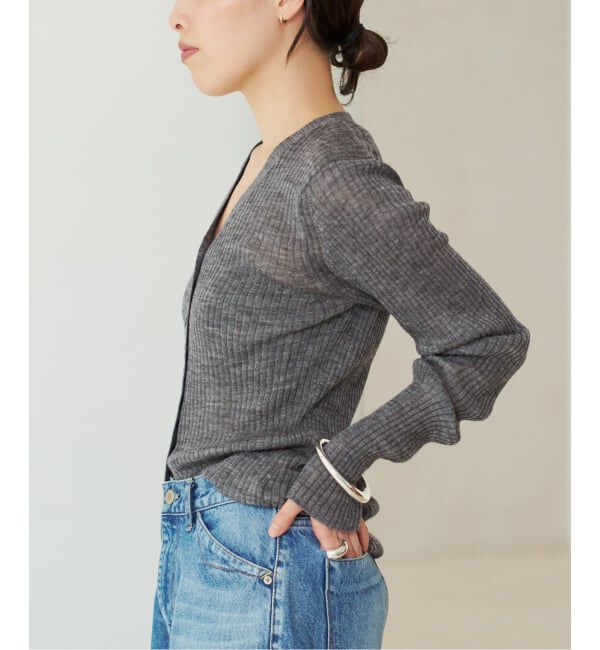 Plage「RIB BUTTON カーディガン」|カーディガン|