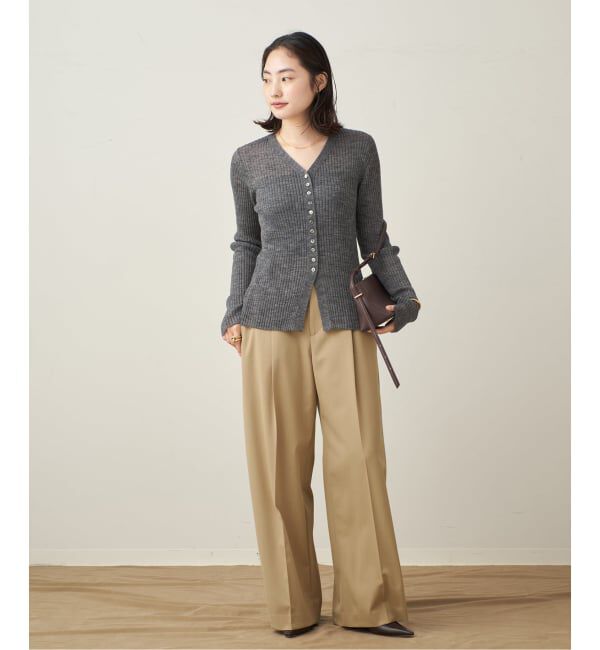 Plage「RIB BUTTON カーディガン」|カーディガン|