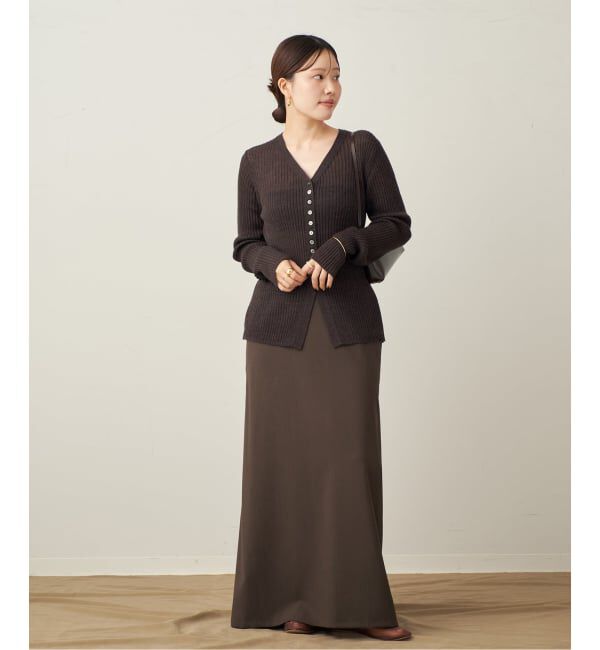 Plage「RIB BUTTON カーディガン」|カーディガン|