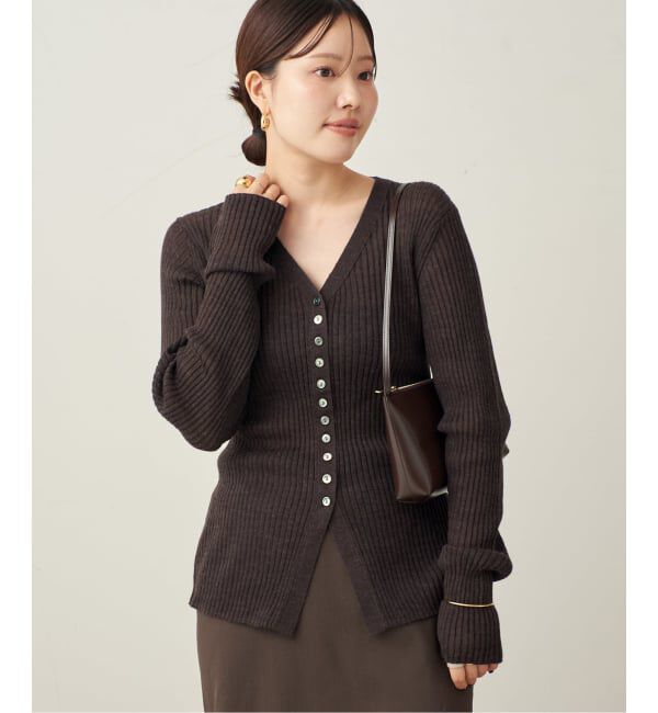 Plage「RIB BUTTON カーディガン」|カーディガン|