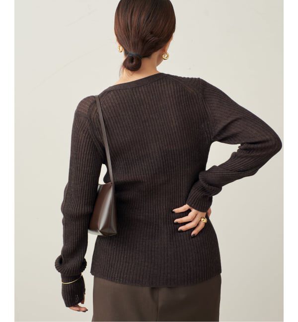 Plage「RIB BUTTON カーディガン」|カーディガン|