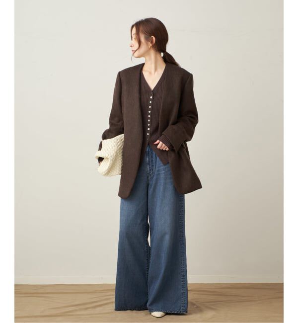 Plage「RIB BUTTON カーディガン」|カーディガン|