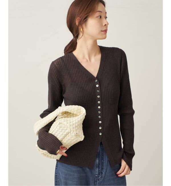Plage「RIB BUTTON カーディガン」|カーディガン|