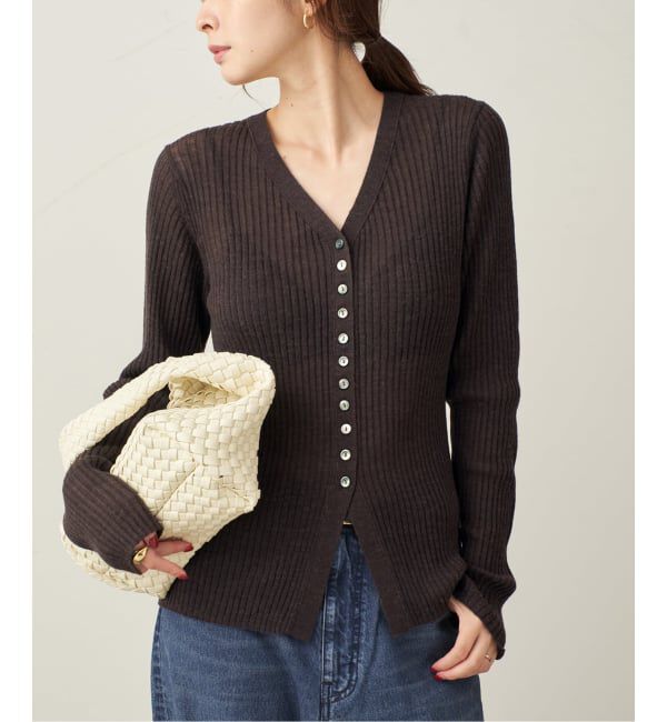 Plage「RIB BUTTON カーディガン」|カーディガン|