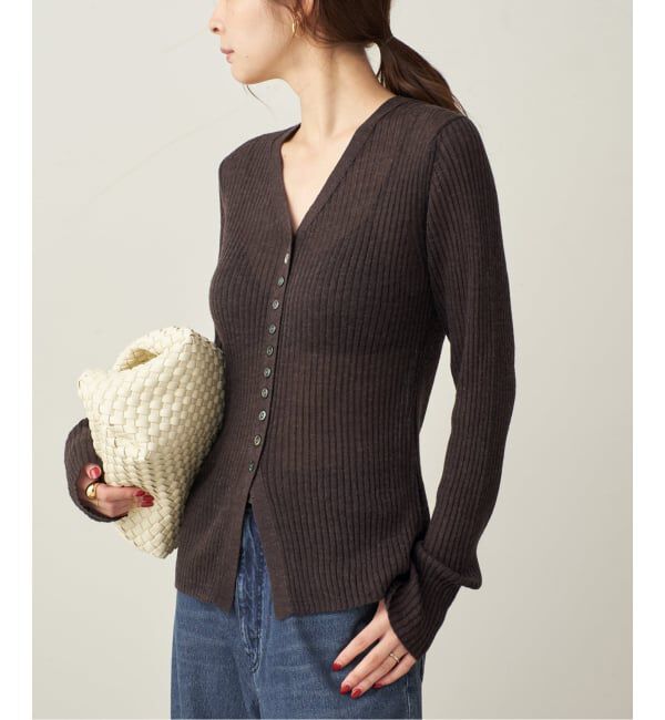 Plage「RIB BUTTON カーディガン」|カーディガン|