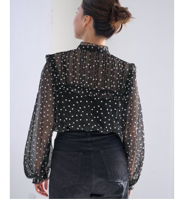 IENA「《追加》楊柳フリルピンタックブラウス」|シャツ・ブラウス|