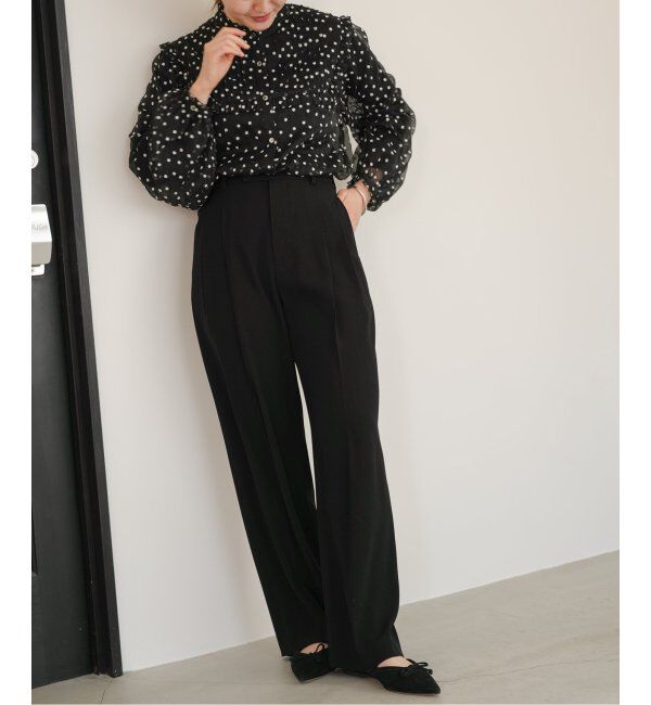 IENA「《追加》楊柳フリルピンタックブラウス」|シャツ・ブラウス|