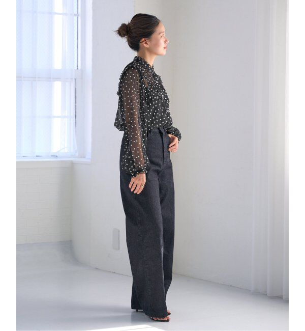 IENA「《追加》楊柳フリルピンタックブラウス」|シャツ・ブラウス|