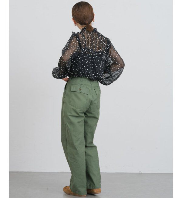 IENA「《追加》楊柳フリルピンタックブラウス」|シャツ・ブラウス|