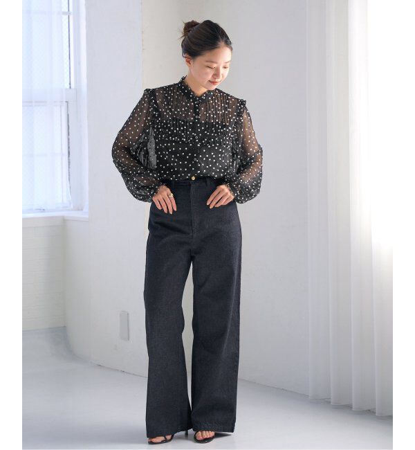 IENA「《追加》楊柳フリルピンタックブラウス」|シャツ・ブラウス|