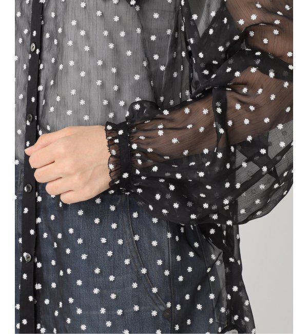 IENA「《追加》楊柳フリルピンタックブラウス」|シャツ・ブラウス|