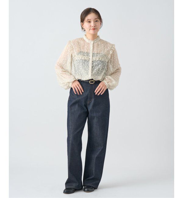 IENA「《追加》楊柳フリルピンタックブラウス」|シャツ・ブラウス|