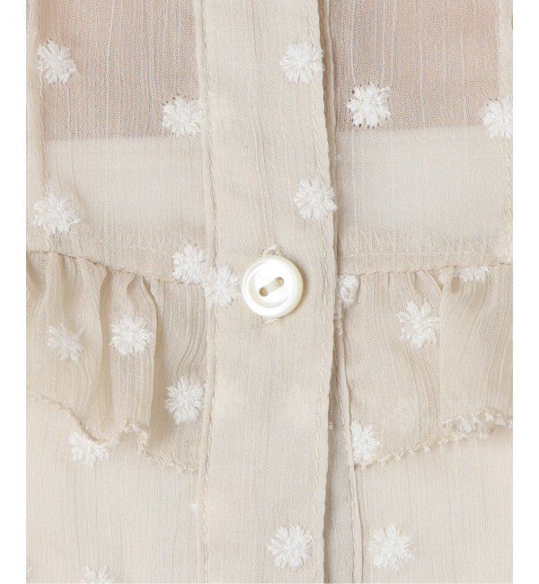 IENA「《追加》楊柳フリルピンタックブラウス」|シャツ・ブラウス|