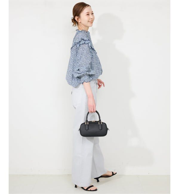 SLOBE IENA「《WEB限定》フリルピンタックブラウス」|シャツ・ブラウス|