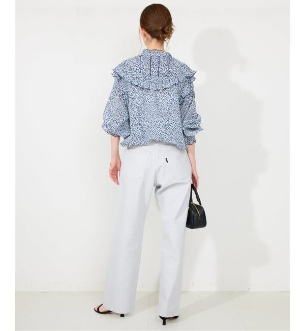 SLOBE IENA「《WEB限定》フリルピンタックブラウス」|シャツ・ブラウス|