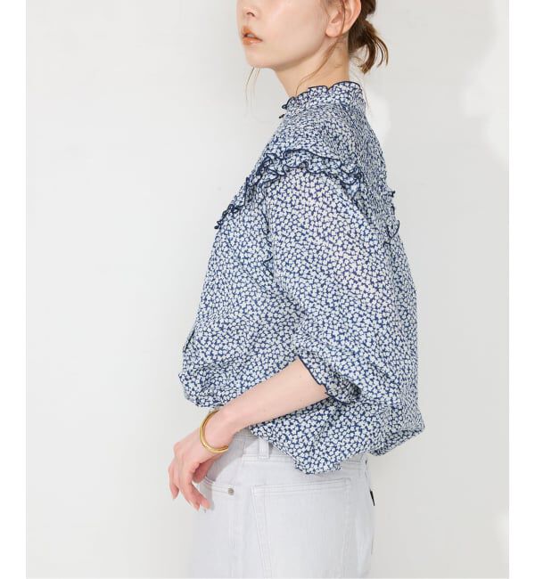 SLOBE IENA「《WEB限定》フリルピンタックブラウス」|シャツ・ブラウス|