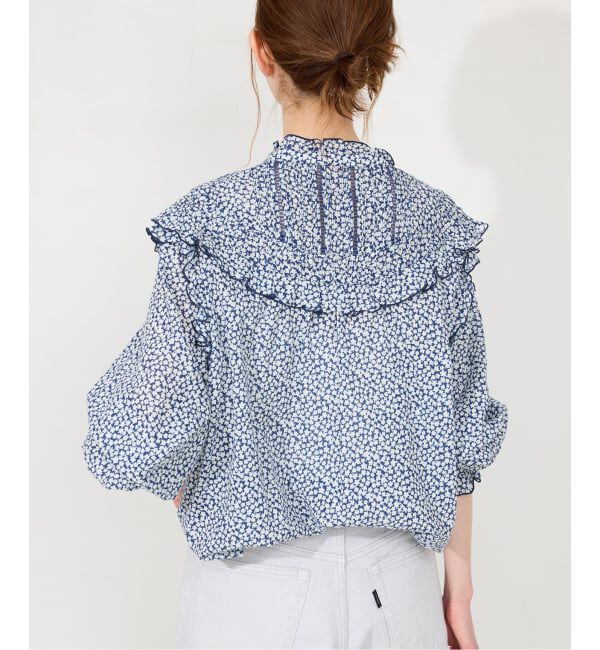 SLOBE IENA「《WEB限定》フリルピンタックブラウス」|シャツ・ブラウス|