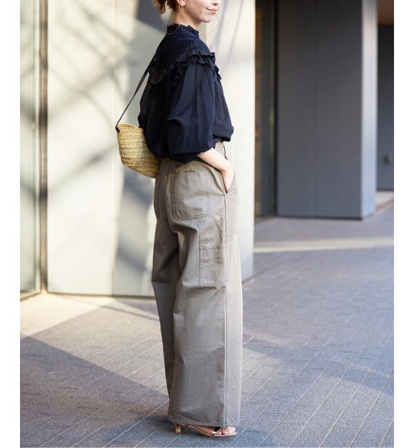 SLOBE IENA「《WEB限定》フリルピンタックブラウス」|シャツ・ブラウス|