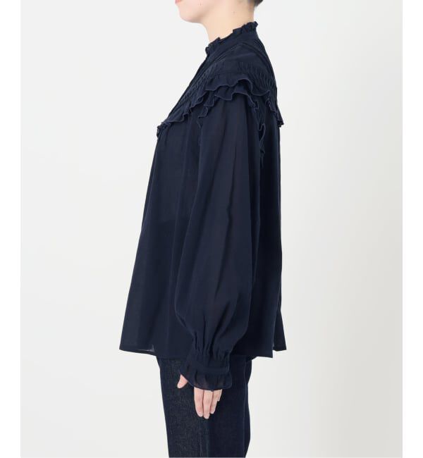 SLOBE IENA「《WEB限定》フリルピンタックブラウス」|シャツ・ブラウス|