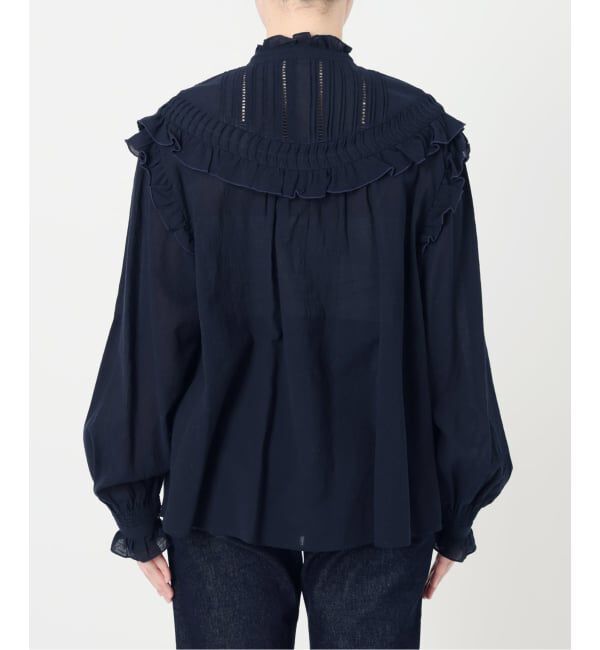 SLOBE IENA「《WEB限定》フリルピンタックブラウス」|シャツ・ブラウス|